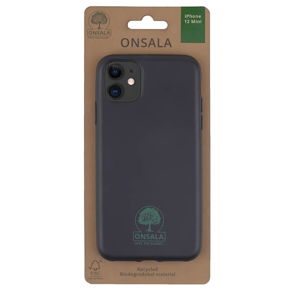 Onsala ECO Mobilcover Sort iPhone 12 Mini Black