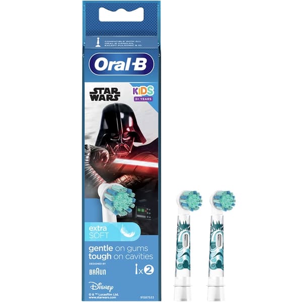 Oral B Borsthuvud Star Wars 2st Vit