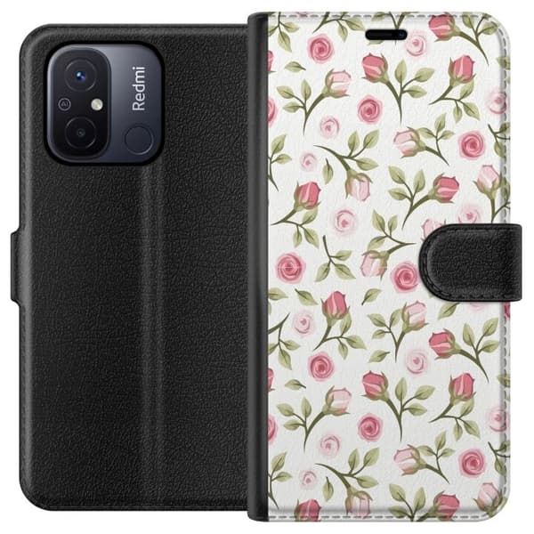 Plånboksfodral till Xiaomi Redmi 12C med Blommigt