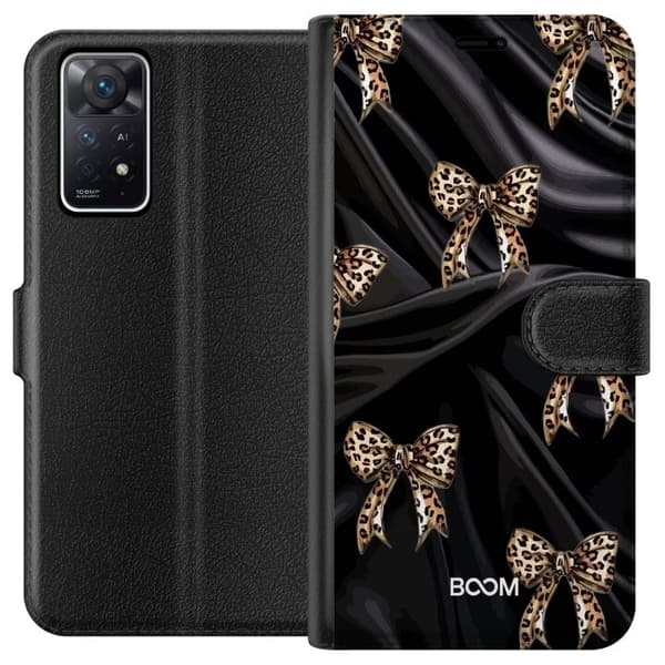 Pung Taske til Xiaomi Redmi Note 11 Pro 5G med Leopard Sløjfe