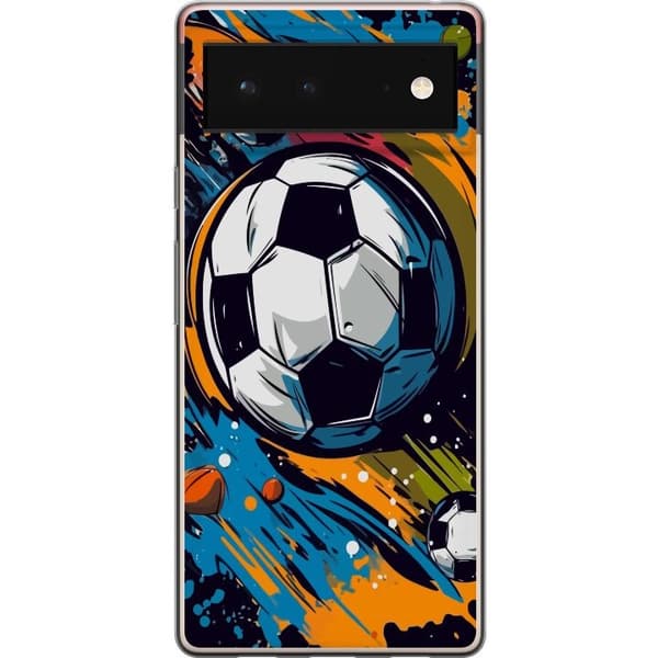 Mobilskal till Google Pixel 6 med Fotbollar