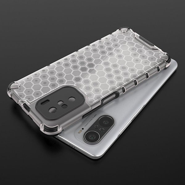 Honeycomb Armor Bumper Skal Redmi Poco F3 - Transparent