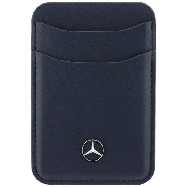 Mercedes MagSafe Korthållare Läder Plånbok - Marinblå Blå