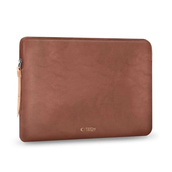 Tech-Protect Taske til bærbar computer (13-14") Fleece - Brun Brun