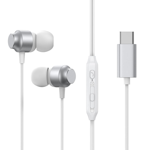 Joyroom In-Ear Hörlurar USB-C - Silver