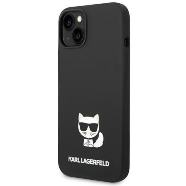 Karl Lagerfeld iPhone 14 Cover Silikone Choupette Body - Sort