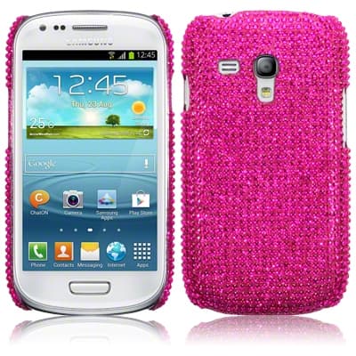 Bling Bling Cover til Samsung Galaxy S3 mini i8190  (Magenta) Rosa