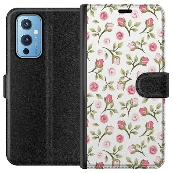 Plånboksfodral till OnePlus 9 med Blommigt