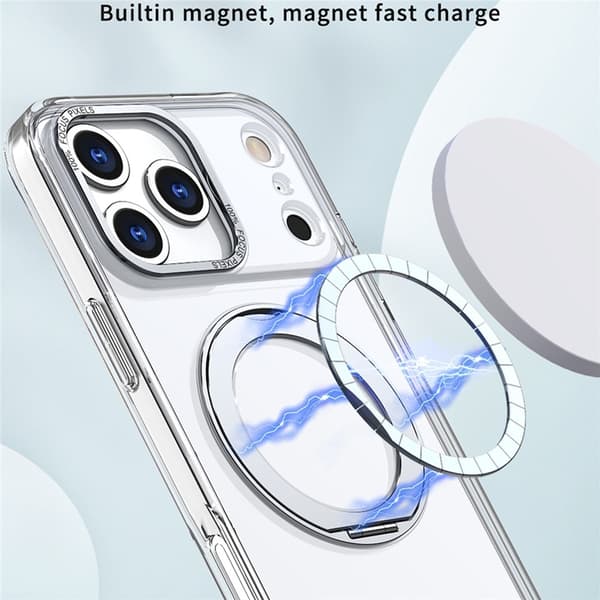 Mobilskal till iPhone 17 Pro Max MagSafe Kickstand - Transparent Transparent