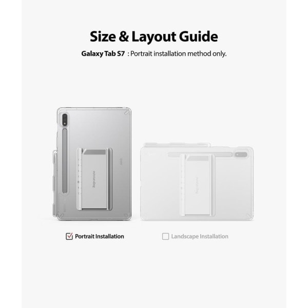 Ringke Shell Samsung Galaxy Tab S7 / Tab S8 - Läpinäkyvä
