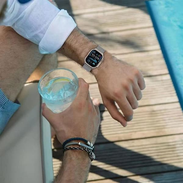 Tech-Protect Apple Watch (44/45/46/49mm) Armbånd Milano - Sort Svart