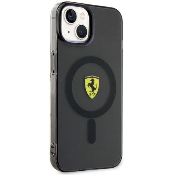 Ferrari Mobilskal till iPhone 14 Plus Magsafe Translucent - Svart Svart