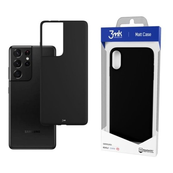 3MK Clear Skal Galaxy S21 Ultra - Svart Svart