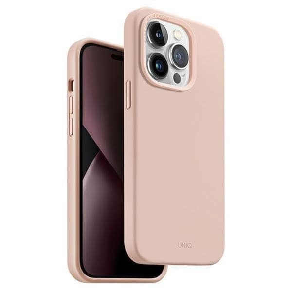Uniq iPhone 14 Pro Mobiskal Magsafe Lino Hue - Rosa Rosa