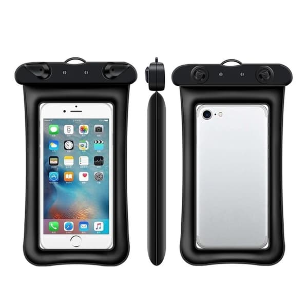 Vattentät Mobilfodral max 7.2" med Snöre - Lila Lila