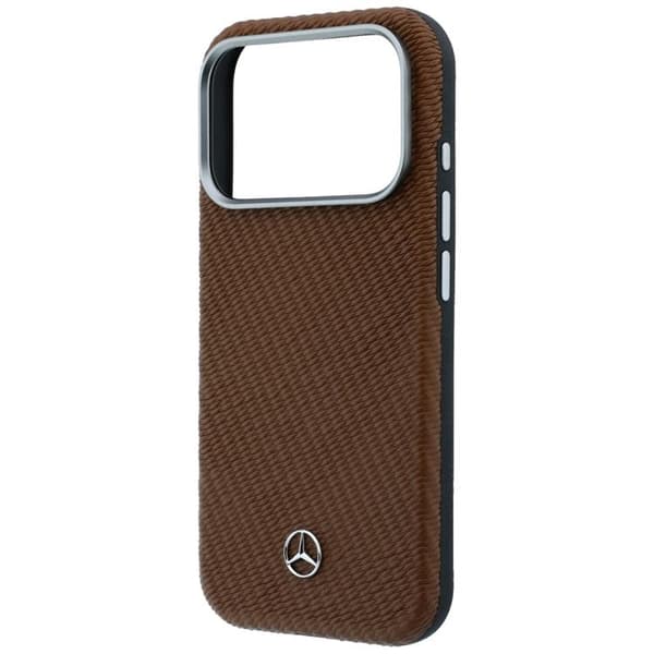 Mercedes Mobilskal för iPhone 17 Pro Max MagSafe Läder Wood Effect - Kamel