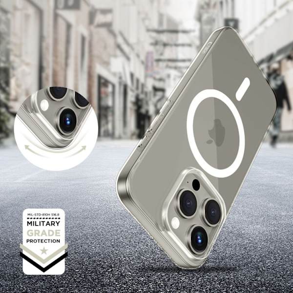 Tech-Protect Mobilskal till iPhone 15 Pro Magsafe Flexair - Clear Transparent