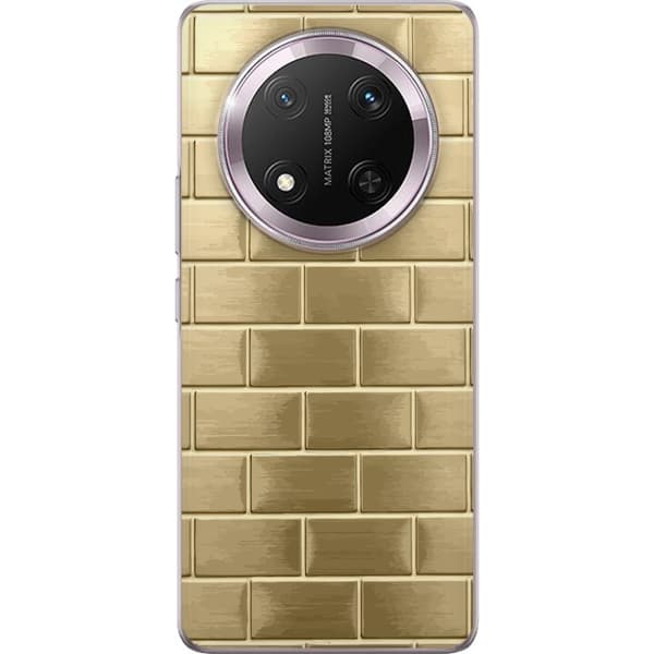 Telefontaske til Honor Magic7 Lite med gyldne mursten