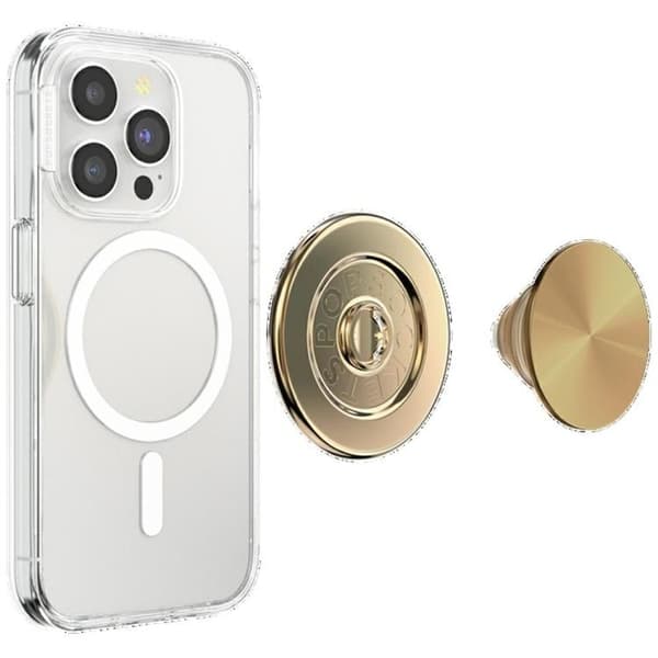 Popsockets MagSafe Grip Round Radial Guld Aluminium