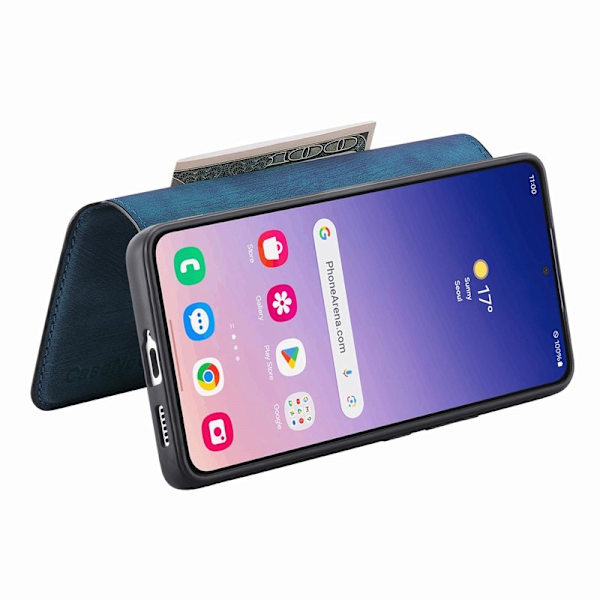 CASENEO Samsung Galaxy S24+ Plånboksfodral Konstläder - Blå