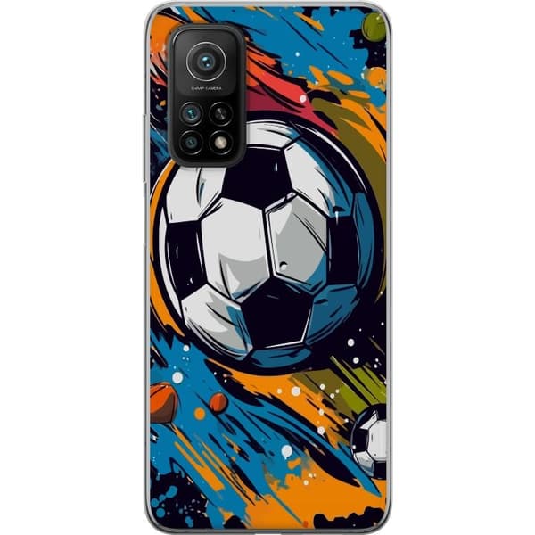 Telefontaske til Xiaomi Mi 10T 5G med fodbolde