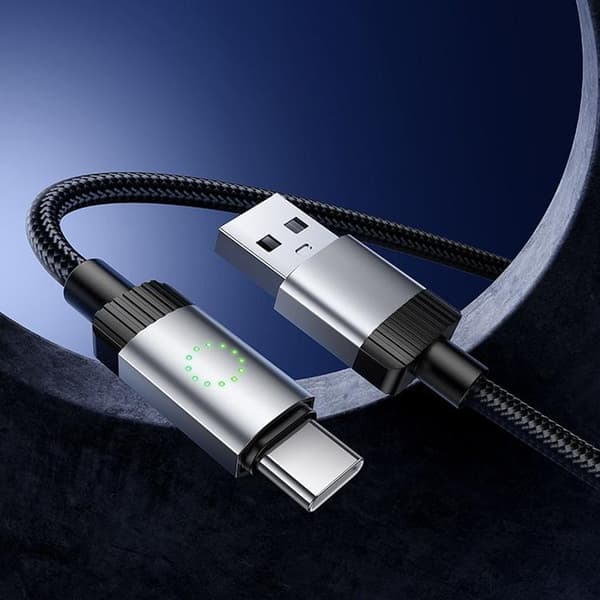 HOCO USB-A til USB-C Kabel 3A 1m X117 - Sort Svart