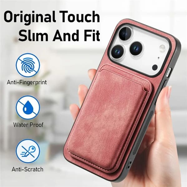 Mobilskal till iPhone 17 Pro Max Retro Detachable - Rosa Rosa