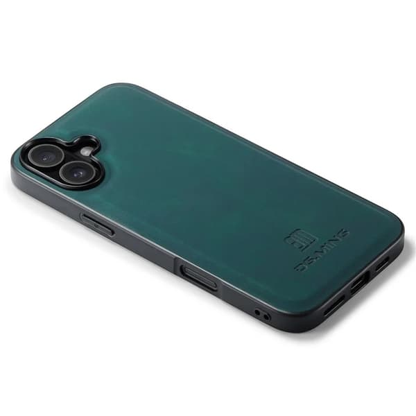 DG.MING Mobilskal till iPhone 16 Hybrid Läder - Grön Grön