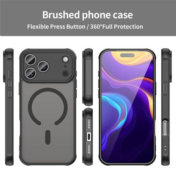 Mobilskal till iPhone 17 Pro Max MagSafe Anti Drop - Svart Svart