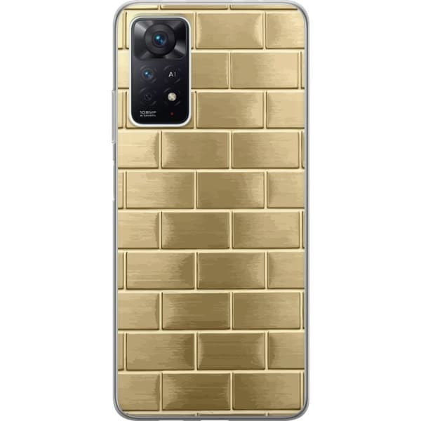 Mobilskal till Xiaomi Redmi Note 11 Pro 5G med Gyllene Murstenar