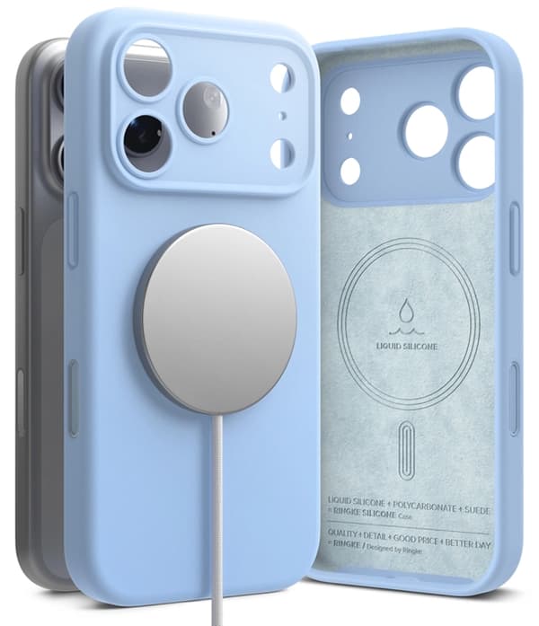 Ringke Mobilskal För iPhone 18 Pro Max Magsafe Magnetic Silikon - Ljusblå