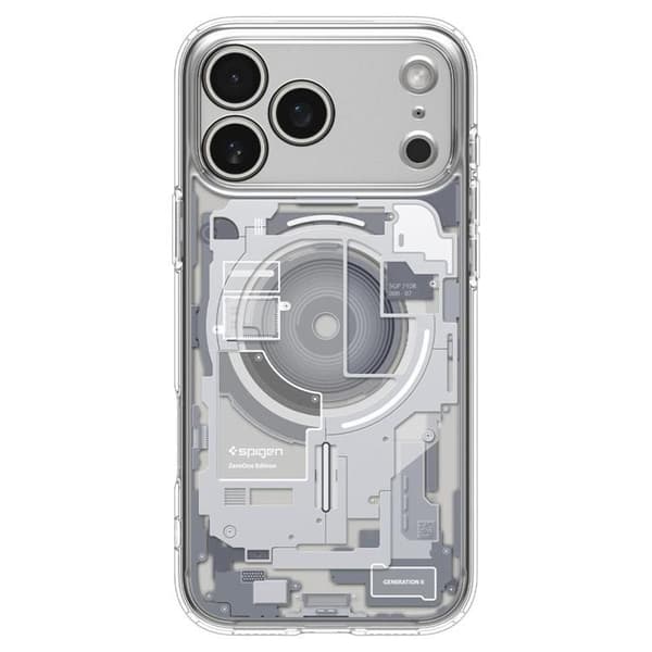 Spigen Mobilskal För iPhone 18 Pro/17 Pro Magsafe Ultra Hybrid Zero One - Vit