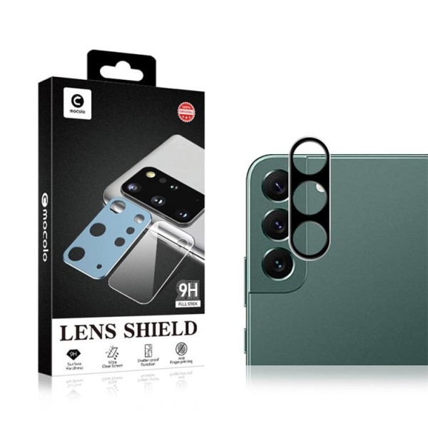 Mocolo Galaxy S23 Plus Kamera Lens Cover Skærmbeskytter - Sort