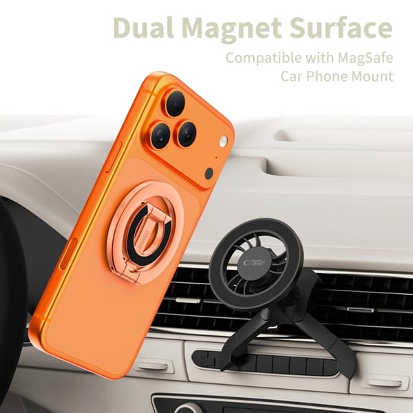 Tech-Protect Magsafe mobil magnetisk ringholder LAMANO Roséguld
