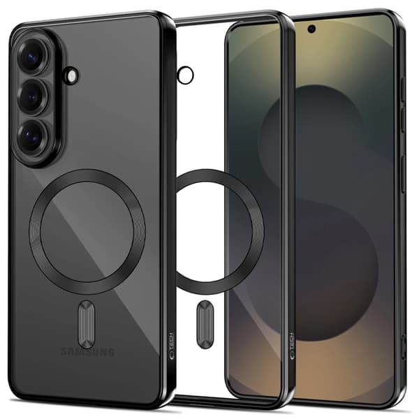 Tech-Protect Telefontaske Til Galaxy S26 Plus Magsafe Magflex - Skinnende Sort Svart