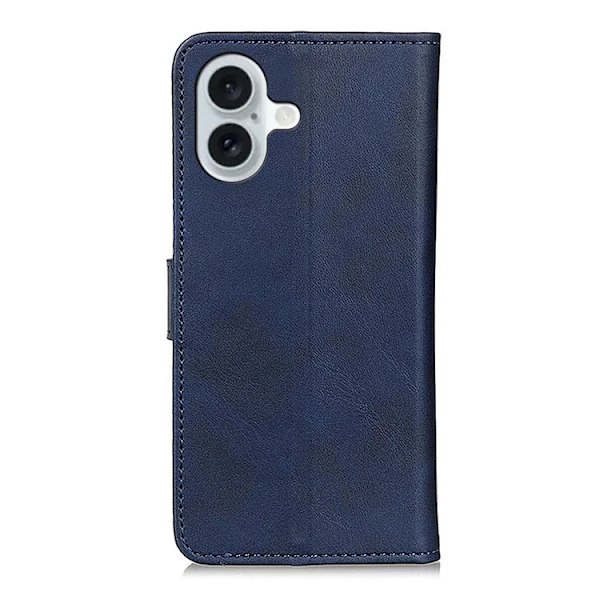 iPhone 17 Plånboksfodral Cowhide Texture - Blå Blå