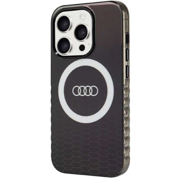 Audi iPhone 15 Pro Mobilskal Magsafe IML Big Logo - Svart