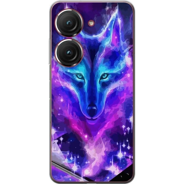 Mobilcover til Asus Zenfone 9 med Neon Ulv