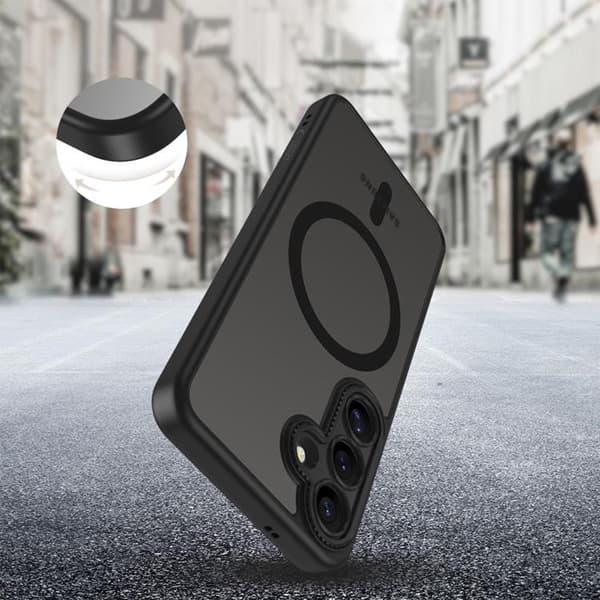 Tech-Protect Telefontaske til Galaxy S25 Magsafe Magcam - Mat Sort Svart