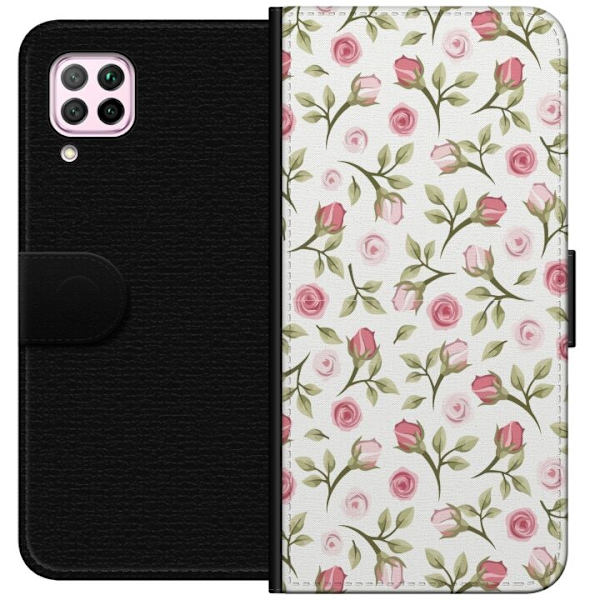 Plånboksfodral till Huawei P40 lite med Blommigt