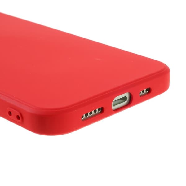 X-LEVEL Mobilskal till iPhone 12 mini i Flytande Silikon - Röd