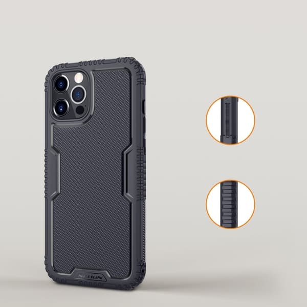 Nillkin Tactics Cover til iPhone 12 Pro Max - Sort Black