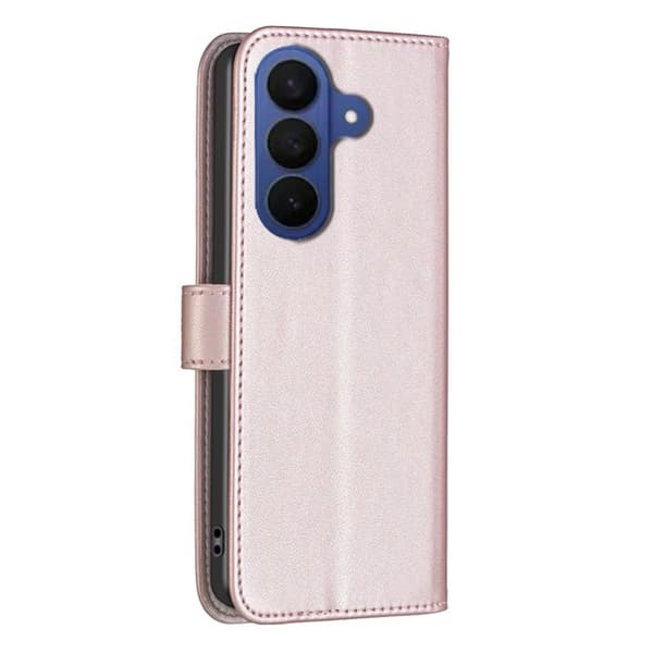 BINFEN Samsung Galaxy S26 Pro Plånboksfodral Folio Flip Konstläder - Roséguld