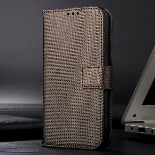 Oppo Find X9 Pro 5G Plånboksfodral Textur Konstläder - Brun