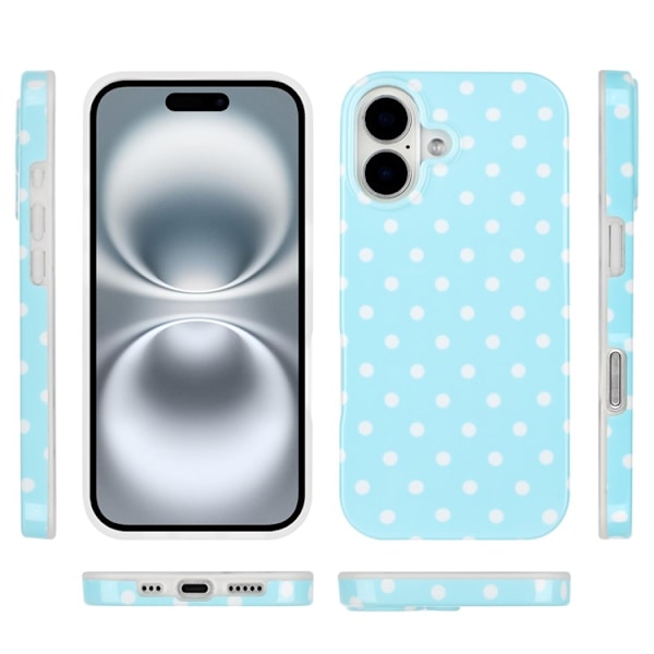 Mobilskal till iPhone 17 Dot Design Imd Tpu - Blå Blå
