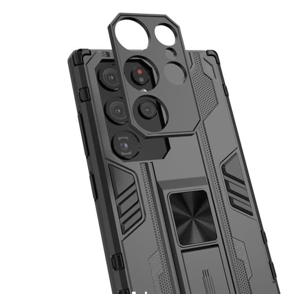 ShockProof Kickstand Skal Galaxy S22 Plus - Valkoinen White