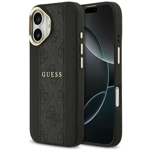 Guess Telefontaske til iPhone 17 Magsafe Stripe - Sort Svart