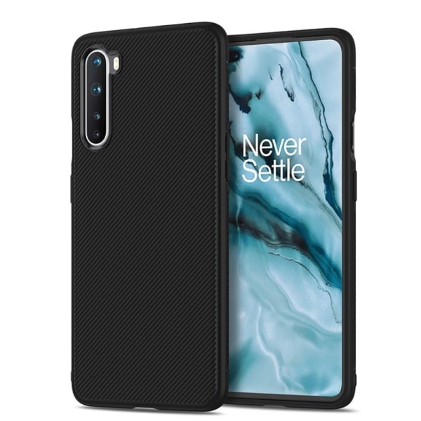 Jazz Twill Texture Cover til OnePlus North - Sort Black