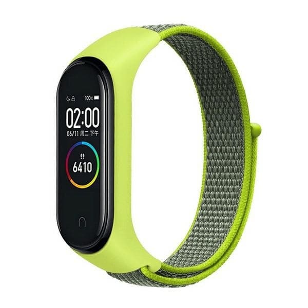 Beline Mi Band 7/6/5/4/3 Armbånd Nylon Loop - Gul