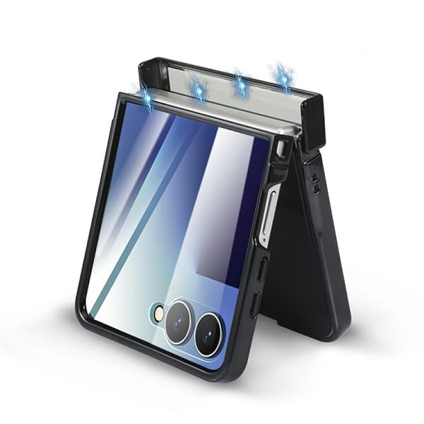 Mobilskal till Galaxy Z Flip 7 MagSafe Electroplating Vein - Silver Silver